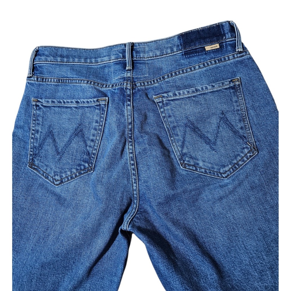 MOTHER Superior Denim Size 30 Blue "The Doozy Fray "Heads or Tails" USA Made - Picture 10 of 16